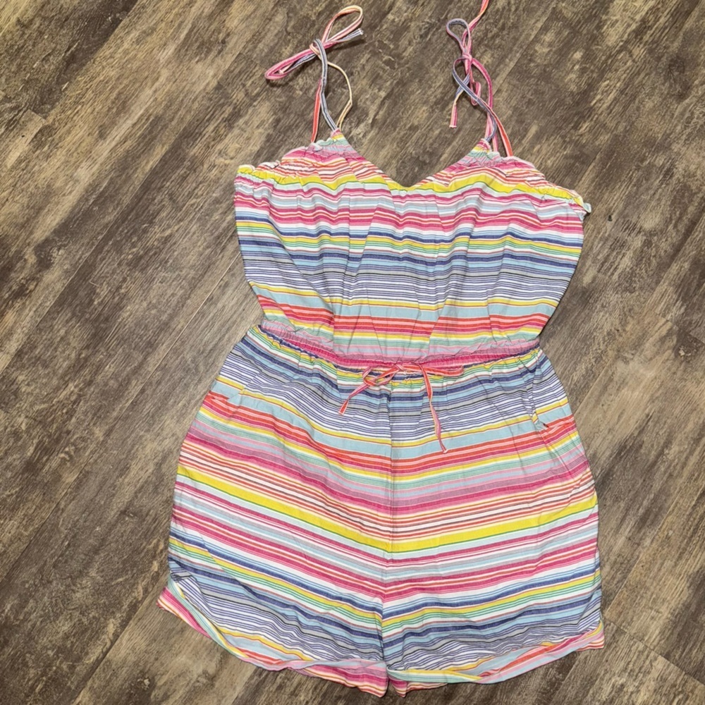 Modcloth Multicolor Striped Romper - Picture 5 of 11